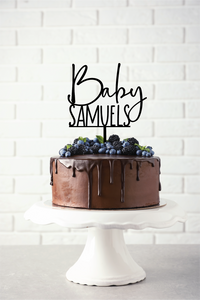 Baby with Surname | Cake Topper