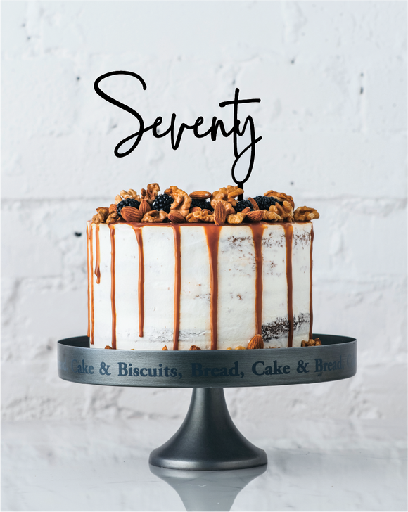 Seventy | Cake Topper