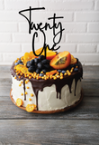 Twenty One | Cake Topper