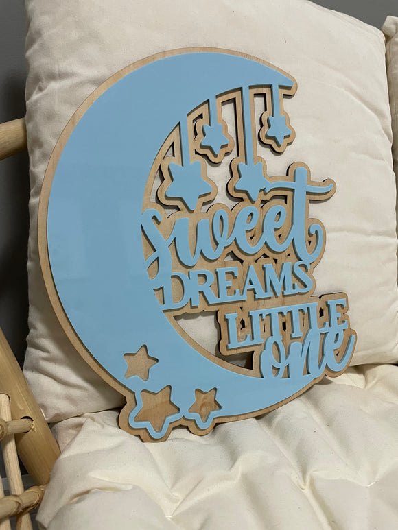 Sweet dreams little one | Layered sign