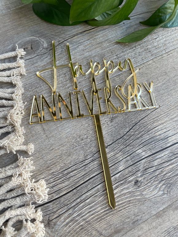 Happy Anniversary | Cake Topper