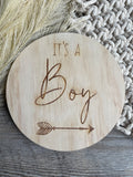 It's a Girl / It's a Boy | Double sided | Birth announcement