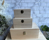 Personalised wooden box | Keepsake | 3 size option