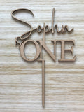 Name is One | Cake topper