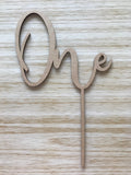 One | Cake Topper