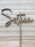 Sixteen | Cake Topper
