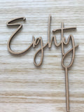 Eighty | Cake topper