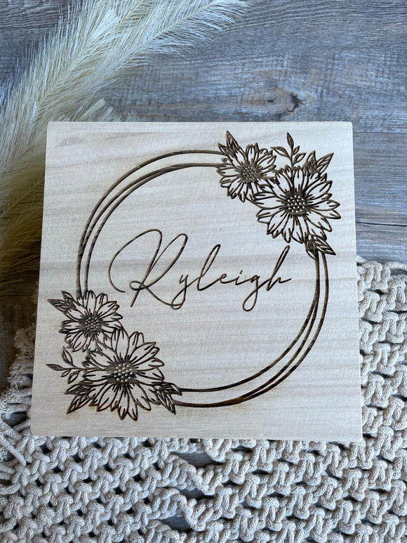 Personalised wooden box | Keepsake | 3 size option