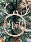 Reindeer with Name | Bauble