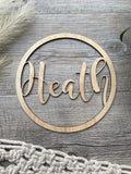 Name Hoop | Magnolia sky font