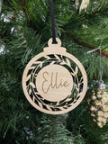 Wreath with Name | Bauble
