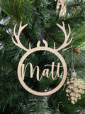 Reindeer with Name | Bauble