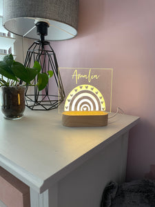 Rainbow with Name | Night Light