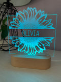 Sunflower with Name | Night Light