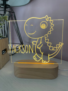 Dinosaur with Name | Night Light