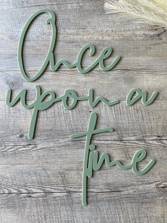 Once upon a time | Wall Quote