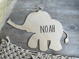 Elephant with Name | Wall sign