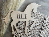 Unicorn with Name | Wall sign
