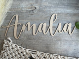 Name Wall Sign | Cream Candy Font