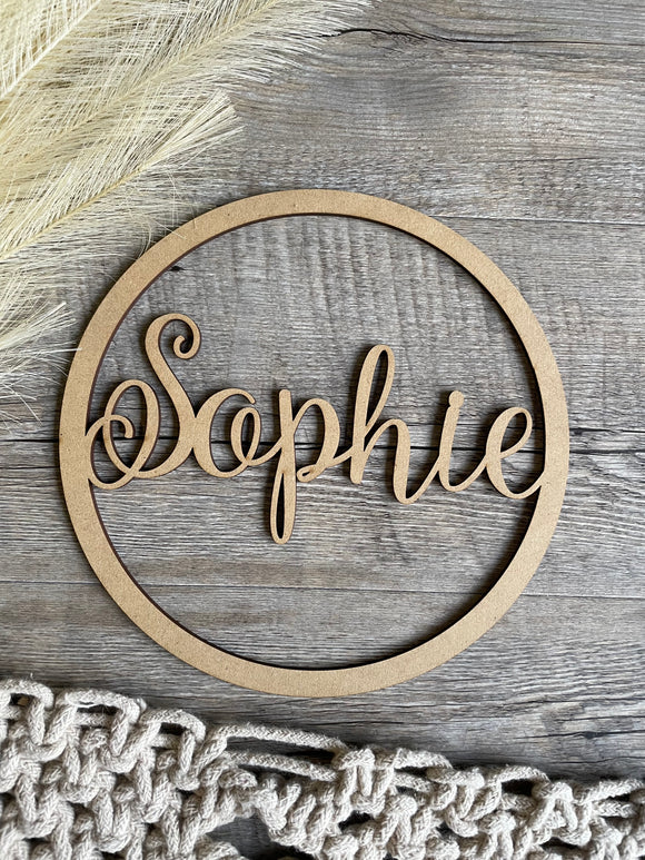 Name Hoop | Ballerina font