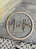 Name Hoop | Silver south font