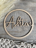 Name Hoop | Hallywood font