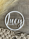 Name Hoop | Cream candy font