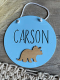 Hanging name sign | Dinosaur