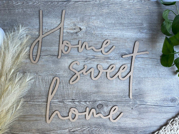 Home sweet home | Wall Quote