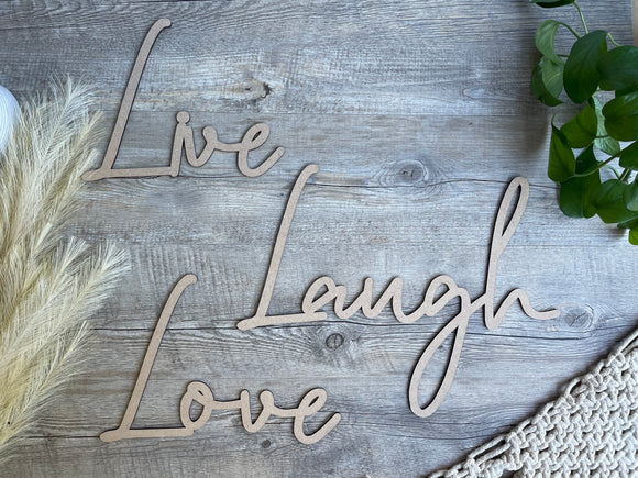 Live Laugh Love | Wall Quote