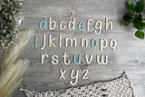 Wooden Alphabet | Duck Egg | Wall decor