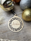 Wreath with Name | Bauble