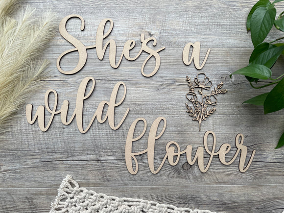 She's a wildflower  | Wall Quote