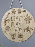 Crazy Plant Lady | Wall decor