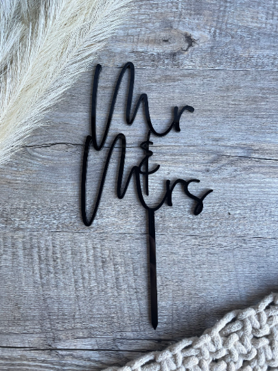 Mr and Mrs | Cake topper