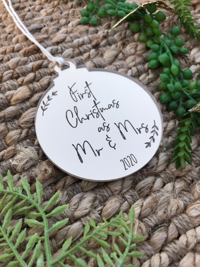 First christmas as Mr & Mrs | Bauble