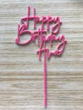 Happy Birthday with name | Cake topper