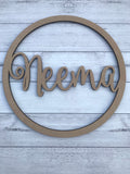 Name Hoop | Ballerina font