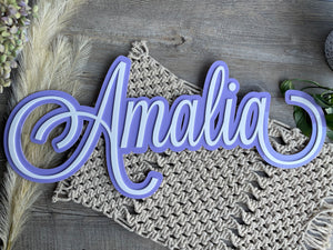 Layered Name Sign | Lavanderia