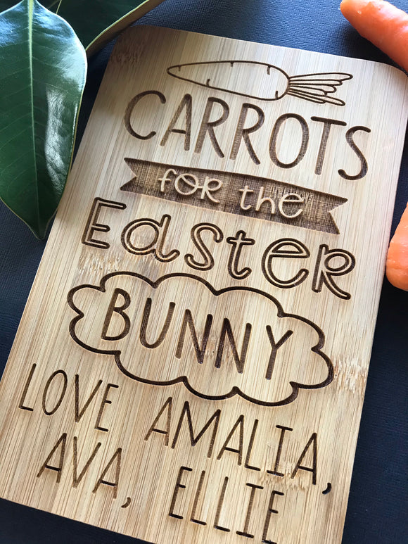 Carrots for the Easter Bunny board
