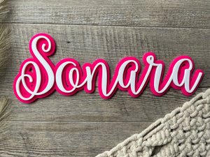 Layered Name Sign | Ballerina