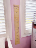 Wooden Height Chart | Layered Name