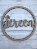 Name Hoop | Ballerina font
