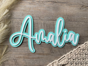 Layered Name Sign | Menditta